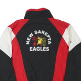 CANADA Mens Black & Red New Sarepta Eagles Zip Jacket 2XL Polyester Blend