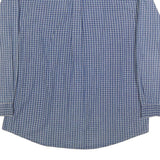 DISNEY Mens Blue Check Cotton Shirt L Mickey Embroidered Pocket Casual