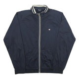 CHAMPION Mens Navy Blue Zip Jacket 2XL Polyester Sportswear Track Casual
