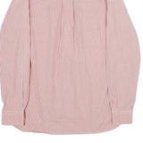 TOMMY HILFIGER Mens Red & White Check Shirt M Long Sleeve Cotton Classic Fit