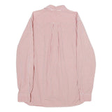 TOMMY HILFIGER Mens Red & White Check Shirt M Long Sleeve Cotton Classic Fit