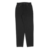 LEVI'S 551 Womens Relaxed Jeans Black Denim W27 L30 Zip Classic Fit