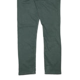 LEVI'S Mens Cotton Blend Green Slim Tapered Trousers W29 L27 Classic Zip Closure