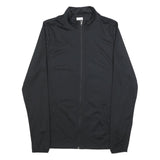 NIKE Mens Black Jacket S Polyester Blend Plain Zip Casual Athletic Sportswear