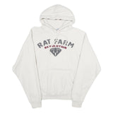 BLUE 84 Mens White Rat Farm Revolution Pullover Hoodie S Cotton Blend