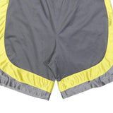 NIKE Mens Grey & Yellow Casual Shorts L W32 Sportswear Athletic