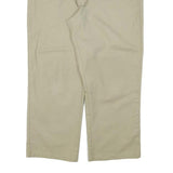 DICKIES Mens Cotton Blend Beige Regular Straight Trousers W38 L26 Workwear Zip