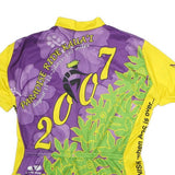 VOLEA Mens Purple & Yellow Graphic T-Shirt M Short Sleeve Crew Neck Paradise