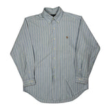 Ralph Lauren Striped Shirt - Medium Blue Cotton