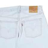 LEVI'S Womens Denim Blue Casual Cut-Off Shorts S W28 Distressed