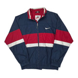 Swoosh Nike Windbreaker - Small White Nylon