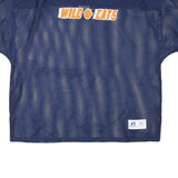 RUSSELL ATHLETIC Mens Navy Blue Polyester Blend Wild Cats Graphic T-Shirt XL
