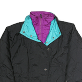 FERA SKIWEAR Womens Black Cotton Ski Jacket M Quilted Zip Closure