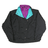 FERA SKIWEAR Womens Black Cotton Ski Jacket M Quilted Zip Closure