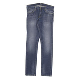 CARHARTT Mens Slim Blue Denim Jeans W30 L30 Zip Closure Classic Fit Casual