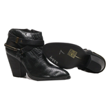 DOLCE VITA Ankle Boots Black Leather Womens UK 5
