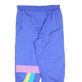 ACTION SPORTSWEAR Mens Joggers Blue & Pink L W34 L30 Colourblock Relaxed Tapered