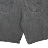 LEVI'S Womens Black Denim Casual Shorts XL W38 Cotton Blend Classic Fit