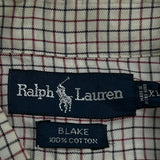 Blake Ralph Lauren Checked Shirt - XL Cream Cotton