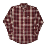 Chaps Ralph Lauren Checked Shirt - Medium White Cotton