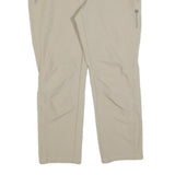 TREVOLUTION Womens Polyester Blend Beige Regular Straight Trousers W32 L26