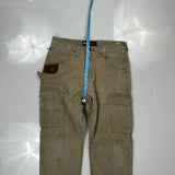Wrangler Cargo Pants - 33W 32L Khaki Cotton