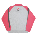 CAMPUS HERITAGE Mens Grey & Red Cincinnati Track Jacket L Cotton Blend Jersey