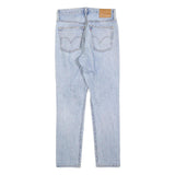 LEVI'S 501S Womens Jeans Blue Regular Straight Denim Light W25 L28 Distressed