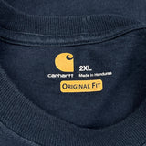 Carhartt Long Sleeve T-Shirt - 2XL Navy Cotton