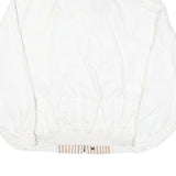NAUTICA Mens White Cotton Blend Jacket M Plain Zip Casual Lightweight