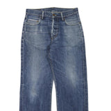DICKIES Mens Jeans Blue Regular Straight Denim Medium W32 L32 Classic Zip