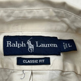 Ralph Lauren Shirt - Large Beige Cotton