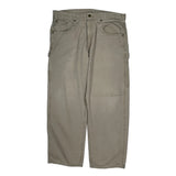 Carhartt Carpenter Trousers - 36W 30L Khaki Cotton