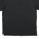 NAUTICA Mens Black Cotton Blend Polo Shirt XL Short Sleeve Plain Classic