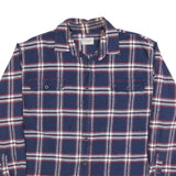 JACHS Mens Blue & Red Plaid Shirt 2XL Cotton Blend Long Sleeve Casual