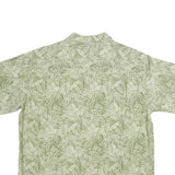 HAGGAR Mens Green Printed Shirt XL Casual Summer Button Front Tropical