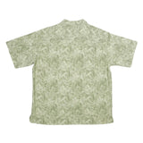 HAGGAR Mens Green Printed Shirt XL Casual Summer Button Front Tropical