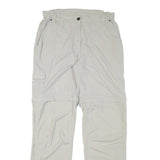 SALEWA Womens Regular Fit Beige Polyester Blend Zip Trousers W29 L31 Outdoor