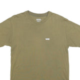 VANS Mens Green S Short Sleeve Crew Neck Classic Fit Minimalist Cotton Blend