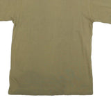 VANS Mens Green S Short Sleeve Crew Neck Classic Fit Minimalist Cotton Blend