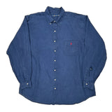 Ralph Lauren Tall Shirt - 2XL Blue Linen