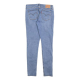 LEVI'S 710 Womens Slim Light Blue Denim Jeans Cotton Blend W28 L30 Skinny Fit
