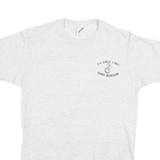 JERZEES Mens White 3rd Garlic 3 Wall Gilroy Recreation Graphic T-Shirt L Short