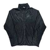 Nike Fleece Jacket - Large Black Polyester