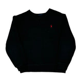 Age 7 Polo By Ralph Lauren Sweatshirt - Small Black Cotton