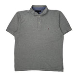 Tommy Hilfiger Polo Shirt - 2XL Grey Cotton