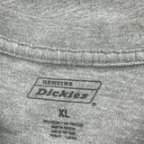 Dickies T-Shirt - XL Grey Cotton Blend