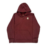 Carhartt Hoodie - 2XL Burgundy Cotton Blend