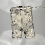 True Religion Tie-Dye Denim Shorts - 30W 15L Acid Wash Cotton