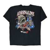 Adrenaline Junkie Pirana Z Graphic T-Shirt - XL Black Cotton